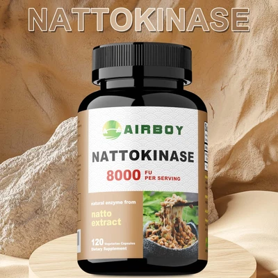 AIRBOY Nattokinase 8,000 FU - Heart & Cardiovascular Health, Circulatory Support