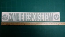 24" Inch Zombie Response Team Vinyl Sticker Various colors