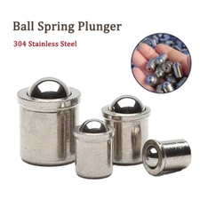 304 Stainless Steel Ball Spring Plunger Door Cabine Push Fit Bead Plunger Screws