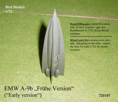 EMW A-9b ''Early Version'' 1/72 Bird Models Resin Conversion Kit / Conversion Kit