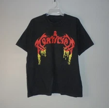 Vintage Mortician Relapse Records 2 Sided Single Stitch Black Shirt *READ SIZE*