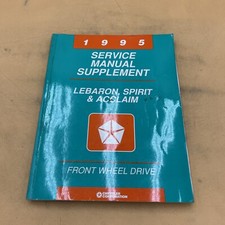 1995 Chrysler Kebaron Spirit Acclaim Service Manual Supplement FWD Manual