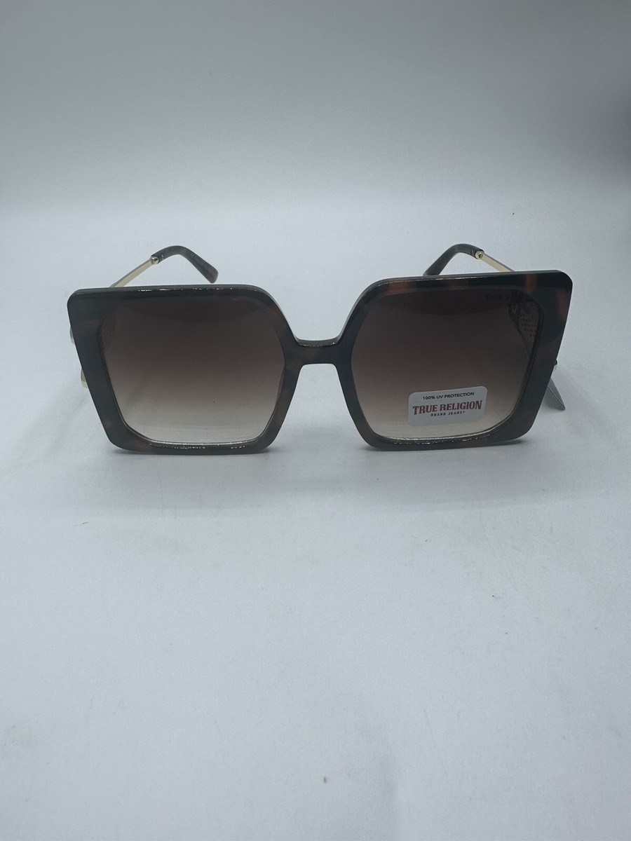TRUE RELIGION OVERSIZED SUNGLASSES BLACK OR BROWN NEW WITH  display picture 3