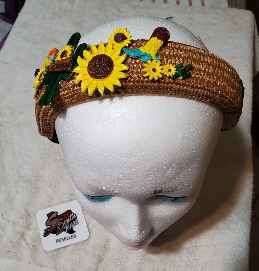Hairband Western Women Sunflower Boot Cactus HAIR ACCESSORY weaved Fashion