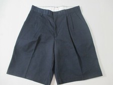 NEW BOYS UNIFORM PREP SHORTS SCHOOLBELLES 29" WAIST PLEATED NAVY BLUE USA MADE