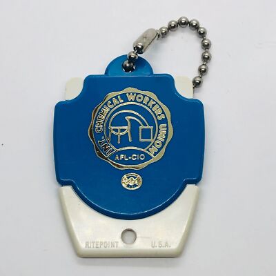 Vtg International Chemical Workers Union AFL-CIO Pull Apart Ritepoint Keychain