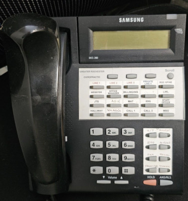 Samsung Falcon iDCS 28D 28 Button Digital Display Phone - Black