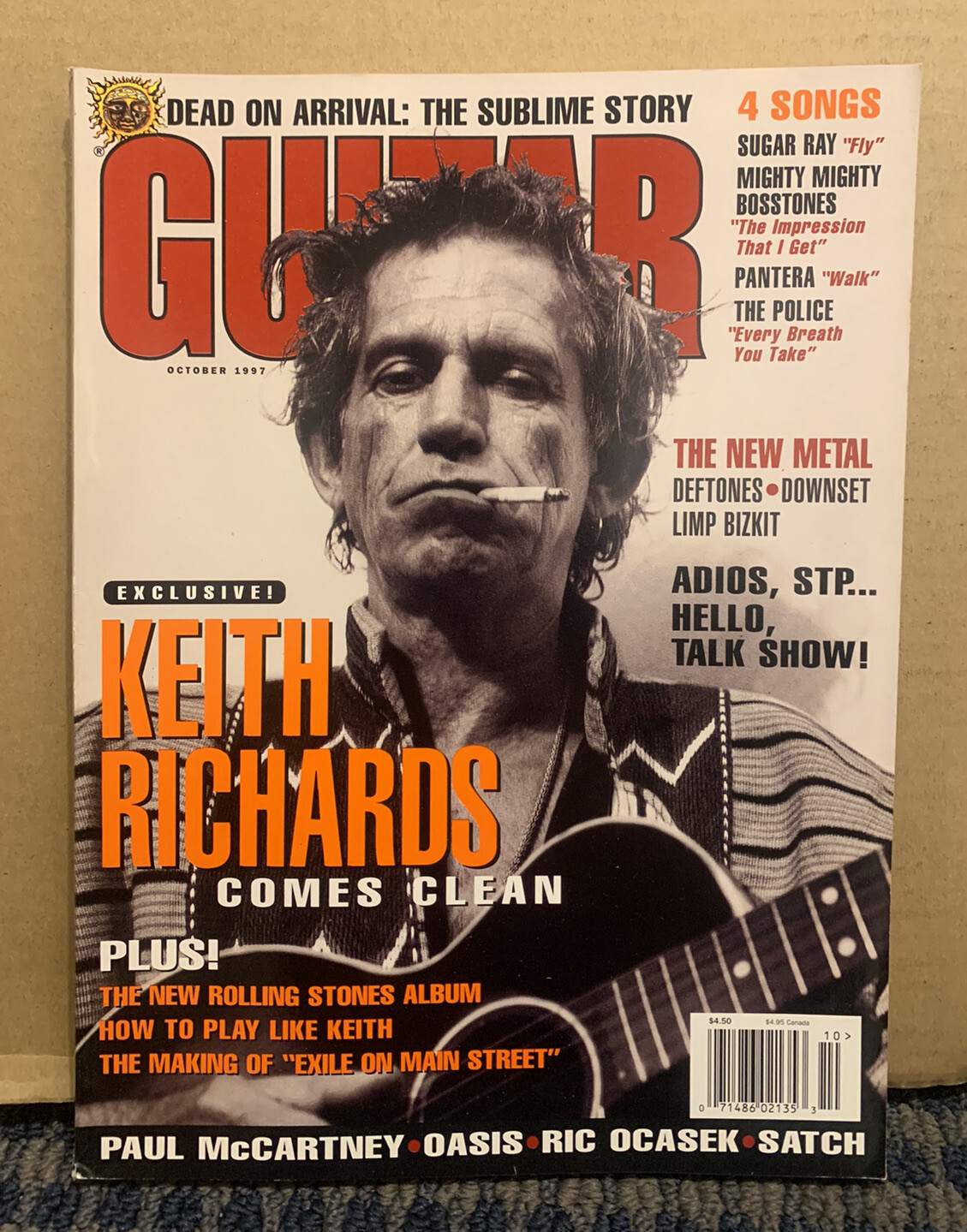 1997 October GUITAR WORLD Magazine KEITH RICHARDS, PAUL MCCARTNEY (CP76