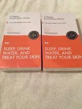 Collagen Facial Sheet Masks.6 Brand New Sealed Essence Masks. 2 Boxes
