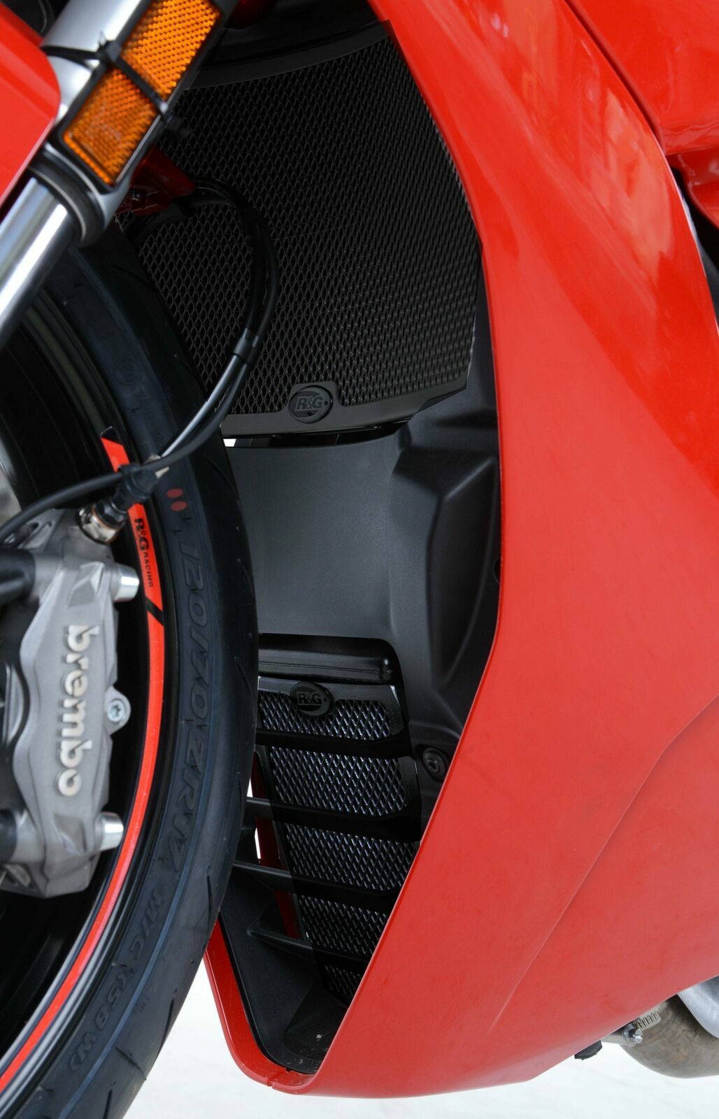 Ducati Supersport 950 S 2021 R&G racing BLACK radiator guard & oil cooler guard