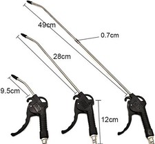 3PCS AIR COMPRESSOR BLOW GUN SET 95mm 280mm 490mm NYLON CONSTRUCTION