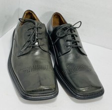 versuzi mens Gray dress shoe. leather upper size 8.5