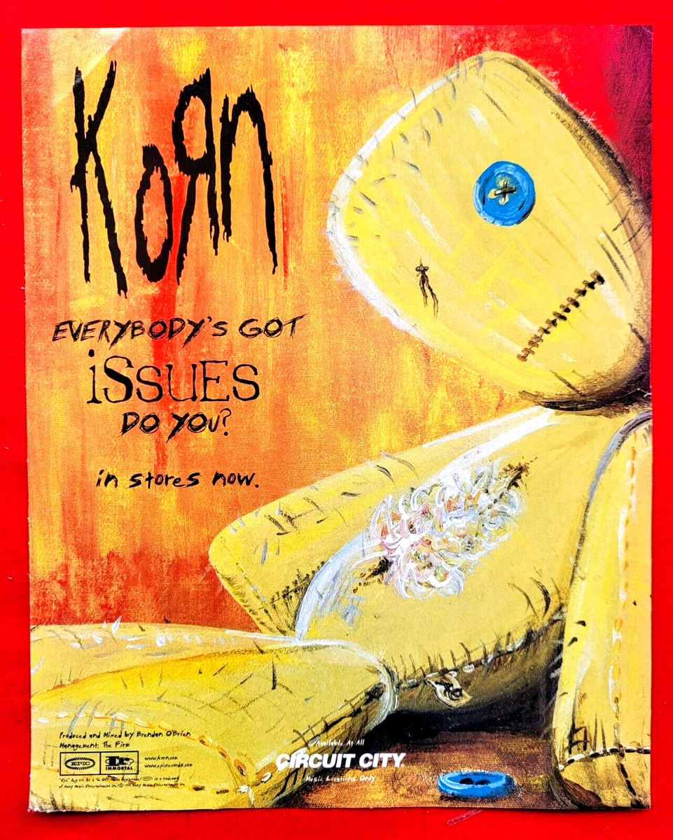 1999 KORN Everybody's Got Issues Do You? Album Release Circuit