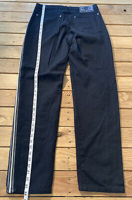Vintage Jocko Jeans Women\'s Straight Leg jeans with side Stripe Size 32  black D5 | eBay