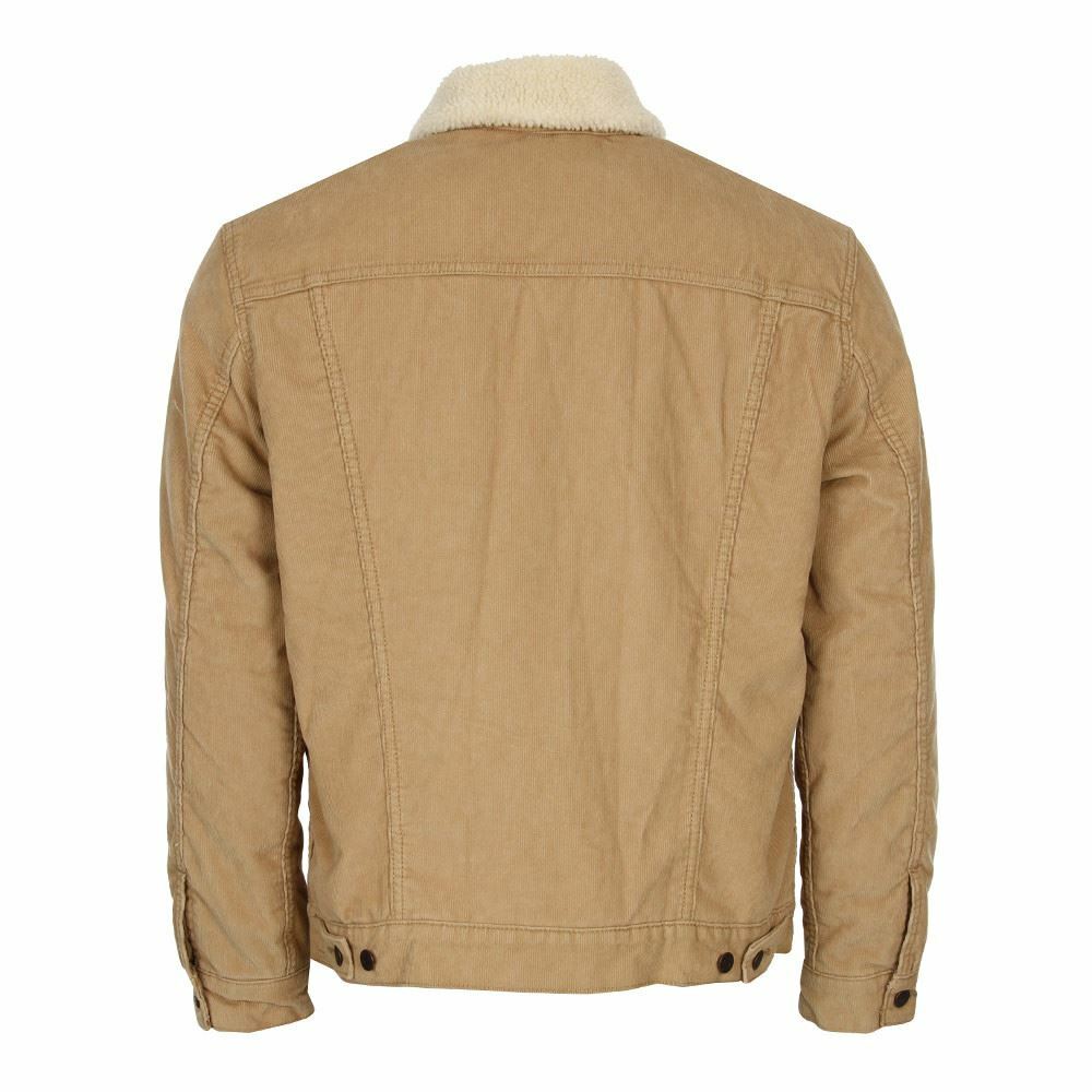 LEVI'S MEN'S SHERPA COLLAR/LINING CORDUROY TRUCKER JACKET