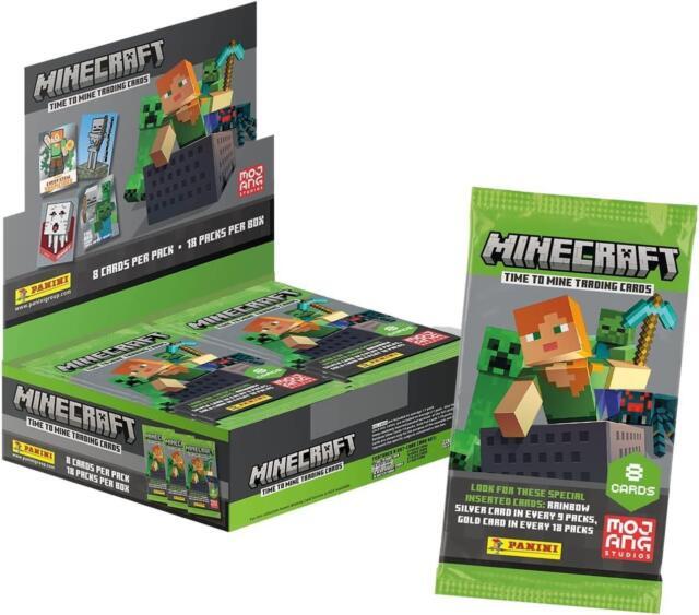Panini Minecraft Time to Mine Collectable Trading Cards Collection Box