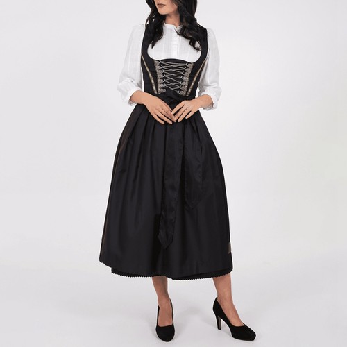 „Traditionelles deutsches Oktoberfest-Dirndl-Kleid und Schürzen-Set für - Bild 7 von 25
