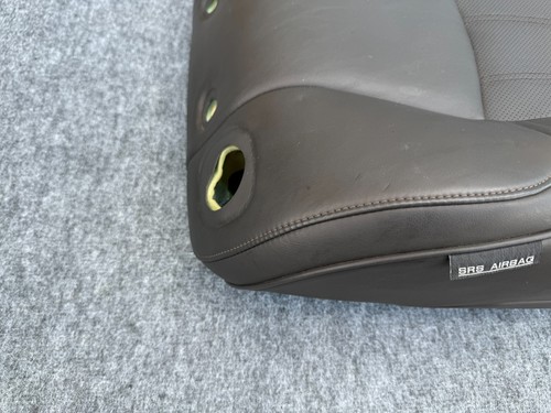 INFINITI M37 M56 M35H Q70 11-19 OEM FRONT RIGHT PASSENGER UPPER SEAT SKIN BROWN - Picture 2 of 12