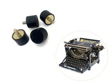 x4 New Replacement Rubber Feet for Underwood Model No.1 2 3 4 5 Typewriter Part
