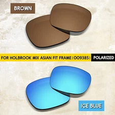 Brown & Ice Blue POLARIZED Lenses for Oakley Holbrook Mix AF OO9385, 1.5MM