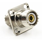 1 x Nowy UHF SO239 do SO-239 Gniazdo Panel Mount RF Prosty adapter wysoki qu