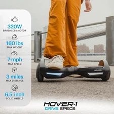 Hover-1 Drive Electric Hoverboard | 7MPH Top Speed, 3 Mile Range, Long Lastin...