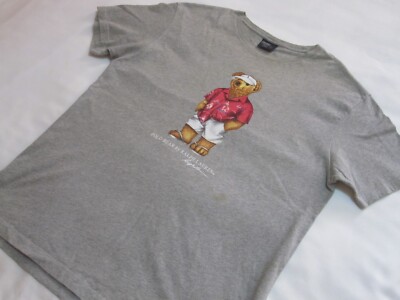 Vintage 2000s Polo Ralph Lauren Classic Beach Bear T-Shirt (Grey