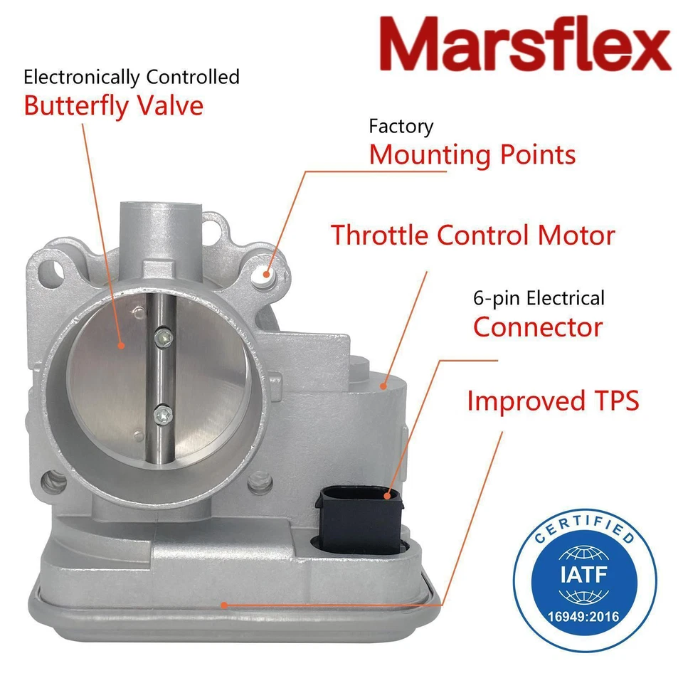 Cuerpo del acelerador 04891735AC para Dodge Avenger Calibre Jeep Patriot Chrysler 2008-14 Foto 4 de 4