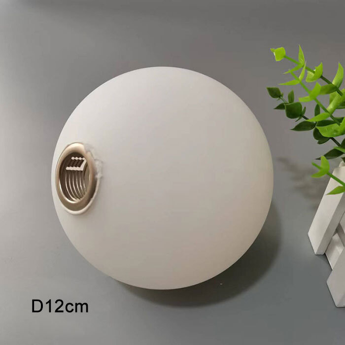 0.8in 2cm Opening G9 Glass Lamp Shade Replacement Matte White Globe