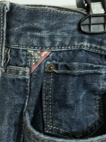 Denim & Supply Ralph Lauren Mens Jeans Size 36 X 32 Blue Slouch American Flag - Picture 5 of 13