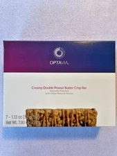 Optavia Creamy Double Peanut Butter Crisp Bar - 7 Bars - New - Exp 12/21/25