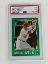 Bryce Harper 2012 Panini Prizm Green Prizm #152 PSA 9 Rookie Card RC