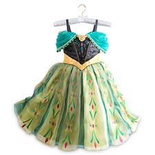 NWT Disney Store Frozen Anna Deluxe Costume Dress sizes 7/8, 9/10 B