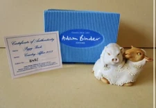 Harmony Kingdom Artist Adam Binder A Country Affair Piggy Back Pig on Sheep SGN