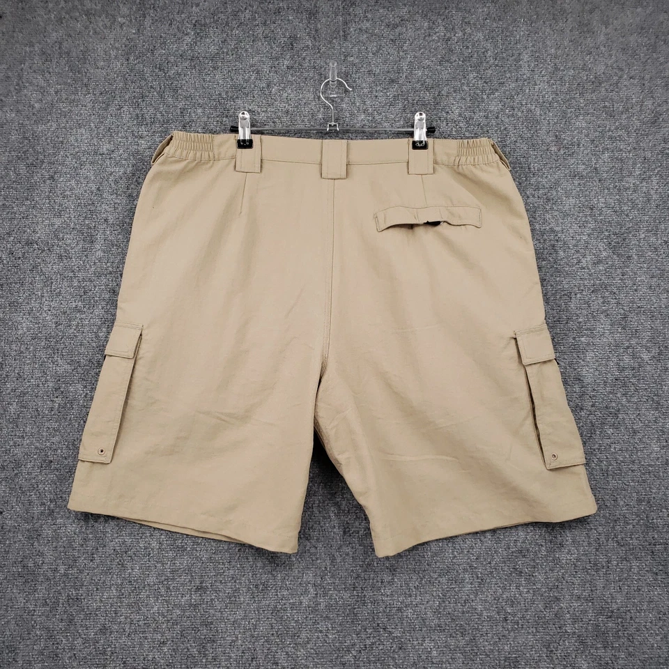 Pantalones Cortos Carga Rail Riders Para Hombres XL Beige Chino Frente Plano Cremallera Mosca Senderismo Jammin Foto 2 de 4