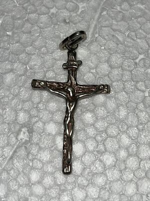 VTG INRI JESUS STERLING SILVER 925 CRUCIFIX PENDANT 1.5” Tall | eBay