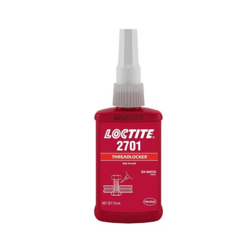 Loctite 2701 High Strength Oil Resistant 50ml Thread Size upto M20 150ï¿½C - Picture 1 of 1