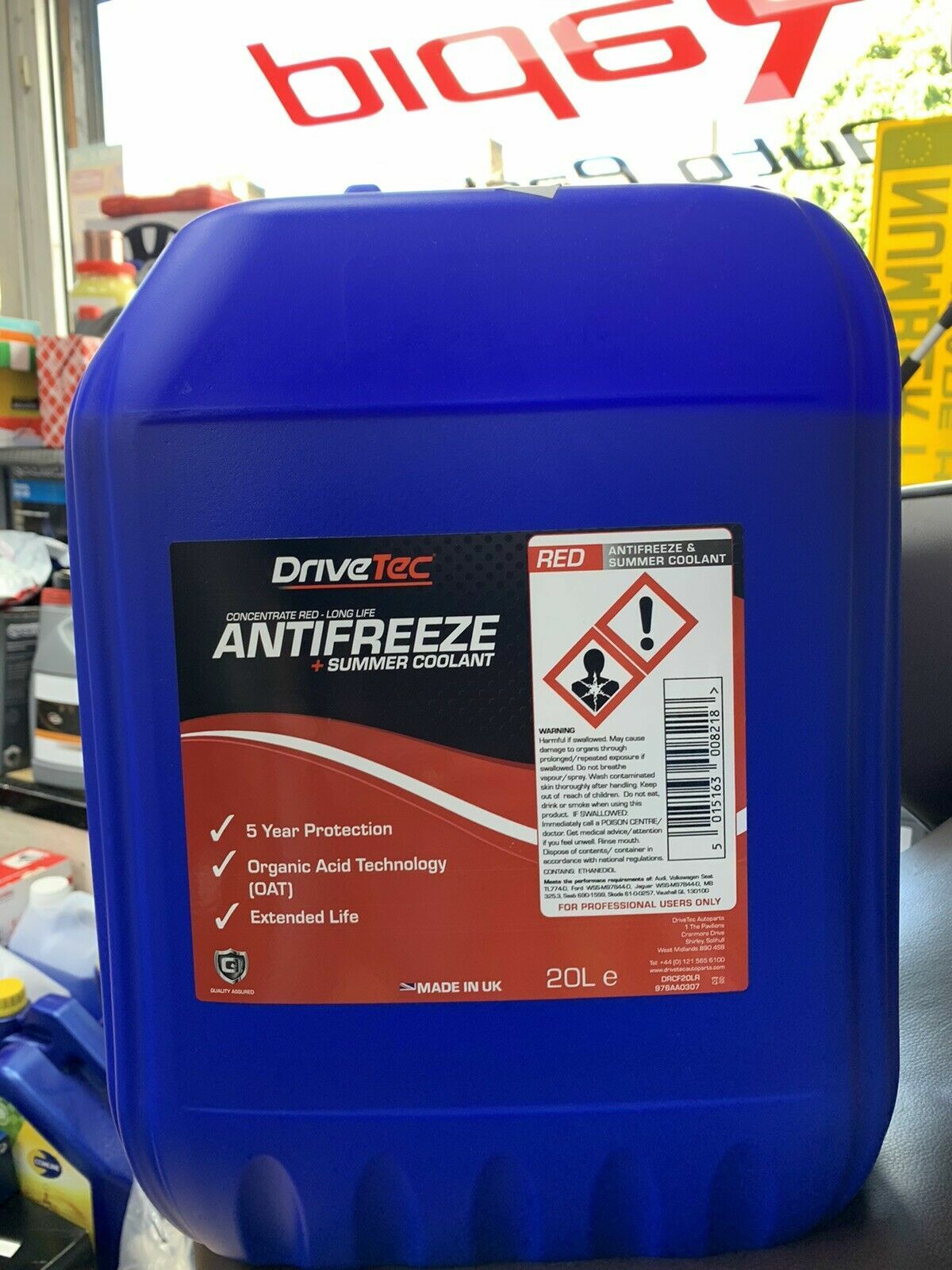 20L DRIVETEC ANTIFREEZE CONCENTRATED
