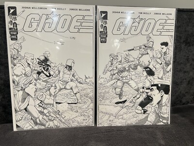 GI Joe #1 Skybound Insiders Platinum 2024 Image Araujo Sketch Variants NM+