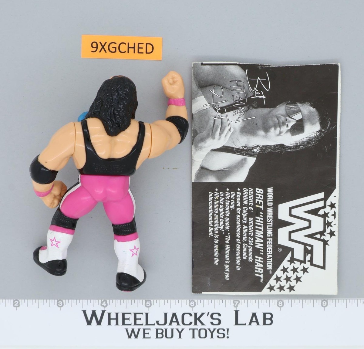 激レアWWF official  BRET\"HITMAN\"HARTフィギュア Vintage Sealed Official WWF Bret Hitman Hart Hasbro 1992