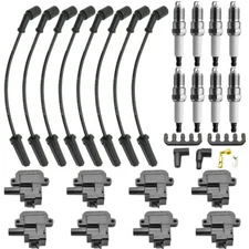 8  Ignition Coil & Spark Plug Wries For 97-04 Corvette & GMC Sierra UF192 D580