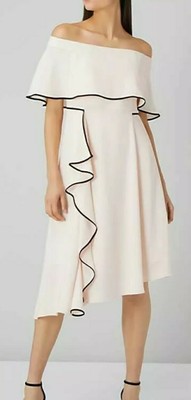 coast maura print bardot dress