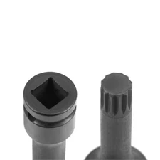 1/2" Drive M11 Impact Triple Square Spline Bit Socket Cr-Mo Steel for Industry
