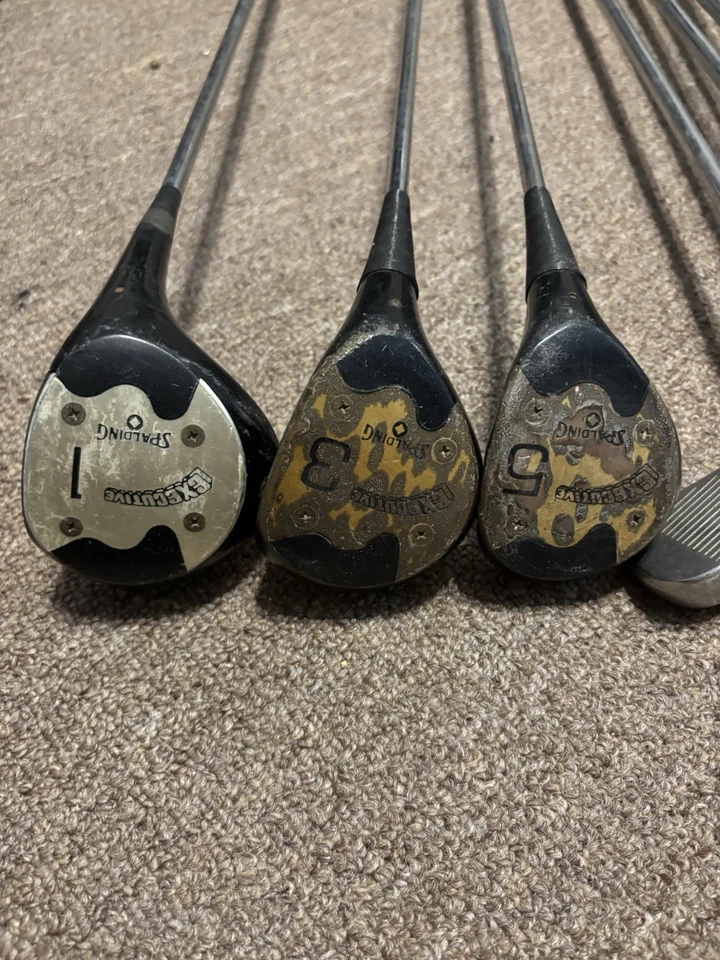 Spalding Executive Complete Set;  Irons 2-SW. & 1,3,5 Woods Need New Grips - Image 2 of 4