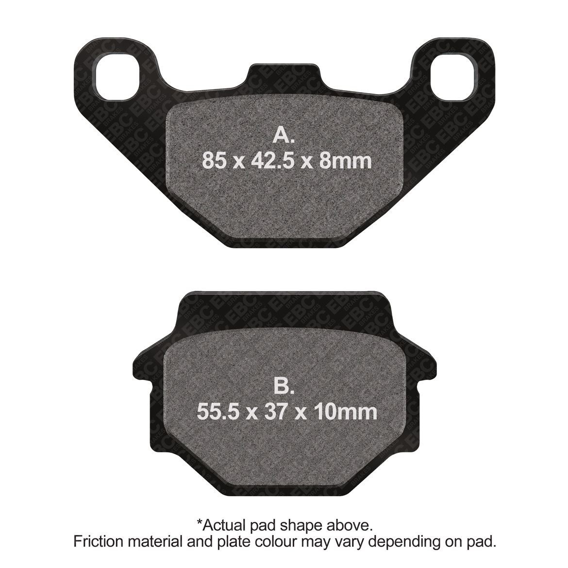 EBC Motorcycle Brake Pads DMX Rear Left Buell S1 Lightning 1998 - 2000