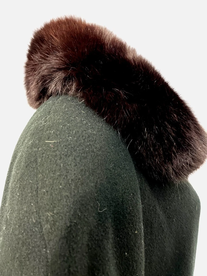 Chaqueta Abrigo Largo J Percy para Marvin Richards Lord & Taylor Negra Piel Sintética Foto 3 de 4