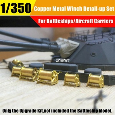 1/350 Battleship/Aircraft Carrier Copper Winch Assembly Detail-up Part 8PCS/Set