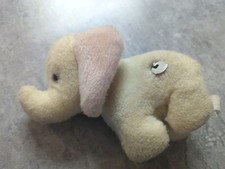 Eden Elephant 9 Plush Wind Up Musical Moving Head Pink Ears