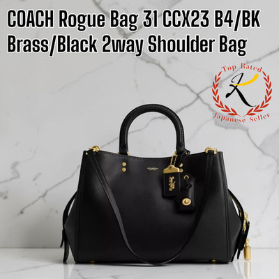 COACH Rogue Bag 31 CCX23 B4/BK Brass/Black 2way Shoulder Bag
