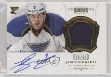 2012-13 Panini Dominion Auto Patch 60/60 Jaden Schwartz #2 Patch Auto 0t2